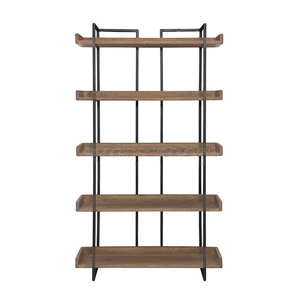 Vana Industrial Solid Wood Bookshelves