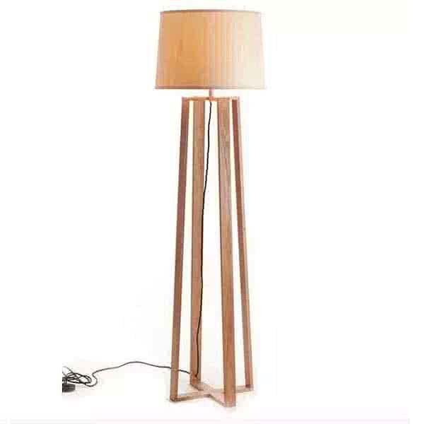Zosia Style Wooden Base Floor Lamp