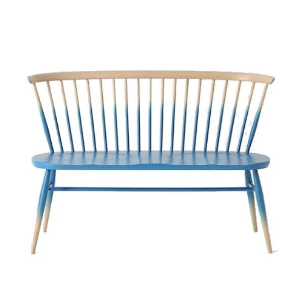 Windsor Style Highback Solid Wood Bench