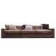Lucca Leather Feather Down Sofa - 3 Seater