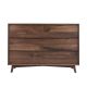 Chanda 6 drawers solid oak wood sideboard