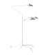 Serge Mouille Style 3 Arms Rotating Floor Lamp
