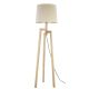 Tripod Wooden Base Floor Lamp