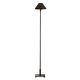 Aria Candlestick Black Floor Lamp With Metal Shade