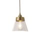 Arran Brass Pendant Light With Glass Shade