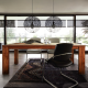 Azure Chunky Rustic Recycled Solid Elm Wood Dining Table