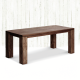 Azure Chunky Rustic Recycled Solid Elm Wood Dining Table