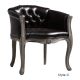 Baci Milano Style Armchair / Lounge Chair - Leather
