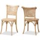 Baxton Studio Fields Cane Dining Chair