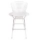Bertoia Style Wire Bar Stool with Pad