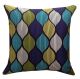 Blue and Green Geometric Cushion