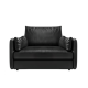 Boston Leather Feather Down Armchair