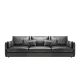 Boston Leather Feather Down Sofa - 3 Seater