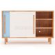 Camden Solid Wood Sideboard With Sliding Door