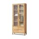 Cesarino Style Solid Oak Wood Storage Cabinet