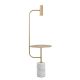 Corinne Marble Floor Lamp With Table