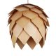 Wooden Artichoke Style Pendant Lamp