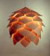 Wooden Artichoke Style Pendant Lamp