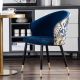Dahlia Style Velvet Upholstered Dining Chair
