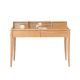 Daleni Solid Oak Wood Working Desk with Drawers