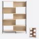 Dane Industrial Solid Wood Bookshelf