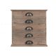 Bruno Solid Fir Wood Mini Chest of 5 Drawers