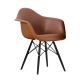 Charles Eames Upholstered DAW Style Chair - Leather