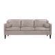 Veronica Contemporary Fabric / Leather Sofa - 3 Seater   