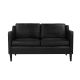 Veronica Contemporary Fabric / Leather Sofa - 2 Seater   