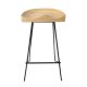 Tractor Style Counter Bar Stool with Metal Base