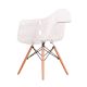 Charles Eames DAW Style Chair - Transparent with Oak Leg