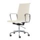 Aluminum Executive Fabric Office Chair - High-back - With Wheels and Adjustable