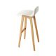 Bentwood Leather Bar Stool
