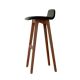 Bentwood Leather Bar Stool