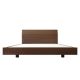 Hilden Solid Wood Walnut Bed - More Sizes