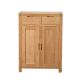 Snelson Solid Oak Wood Shoe Cabinet and Storage Unit