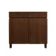 Nate Solid Oak Wood Storage Cabinet and Console - Walnut Finish