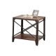 Rafael Square Modern Industrial Coffee Table 