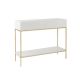 Durand Brass Detail Console Table