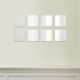Stockroom  Square Wall Mirror - 20cm - Set of 8