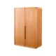Lorette Solid Elm Wood Hanging Wall Cabinet with Mirror
