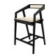 Nadine Leather Upholstered Wood Bar stool