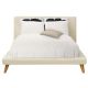 Capri Fabric Upholstered Bedframe  with Fabric Headboard