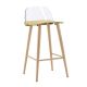 Westcliff Clear Polycarbonate Back Barstool