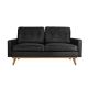 Hoover Leather 2 Seater Sofa