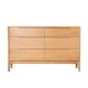 Martin Solid Oak Wood Chest of 6 Drawers