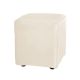 Stockroom Mini Cake Leather Ottoman - Square