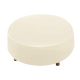 Stockroom Biggie Cake Leather Ottoman - Round