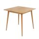 Milo Solid Wood Square Table - Oak Finish