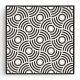 Stockroom Artworks - Square Canvas Wall Art - Concentric Circle Pattern - More Sizes